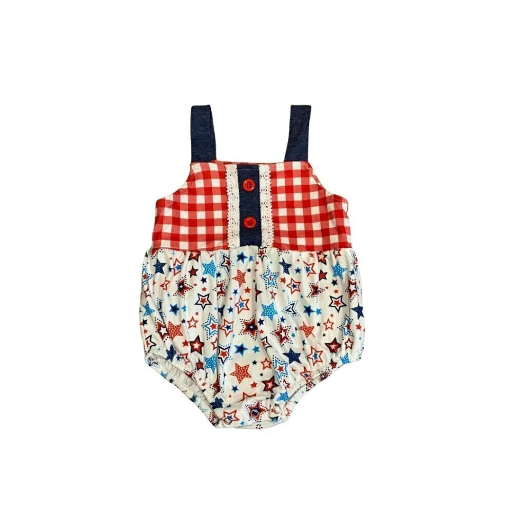 Marie Nicole 4th of July Bubble Suit/Romper - Size 6-12 months - New without Tag